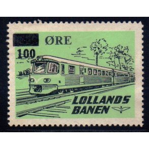 Lollands Banen - Godsfrimrke - 440 re overstemplet til 100 re - Ustemplet