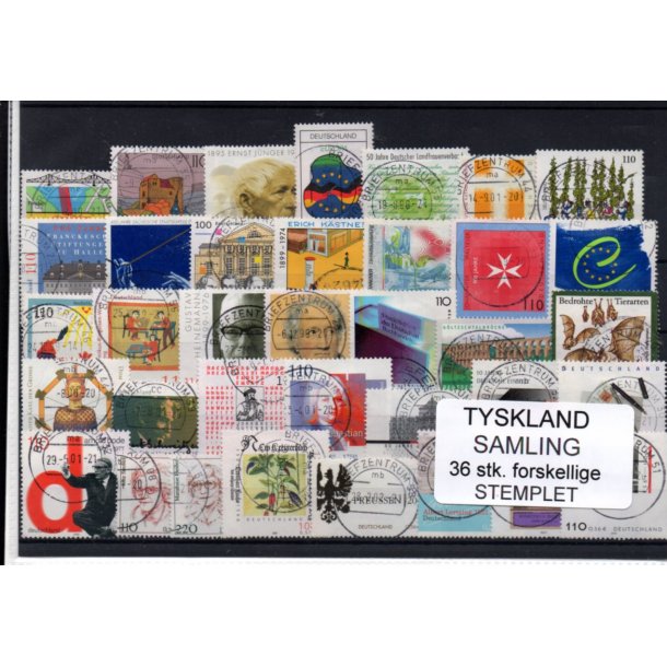 Tyskland Samling - 36 Stk. - Stemplet -
