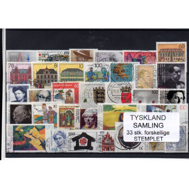 Tyskland Samling - 33 Stk. - Stemplet -