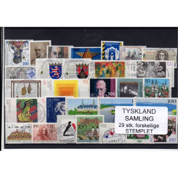 Tyskland Samling - 29 Stk. - Stemplet -