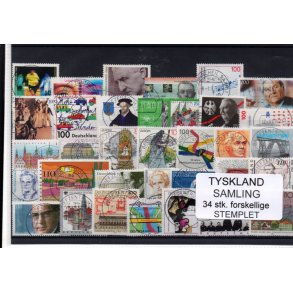 Tyskland Samling - 34 Stk. - Stemplet -