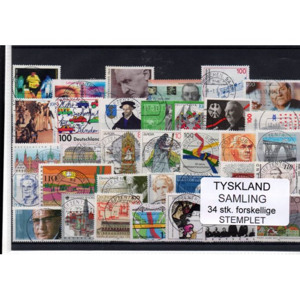 Tyskland Samling - 34 Stk. - Stemplet -