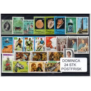 Dominica Samling - 24 Stk. Postfrisk