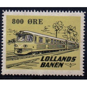 Lollands Banen - Godsfrimrke - 800 re - Ustemplet