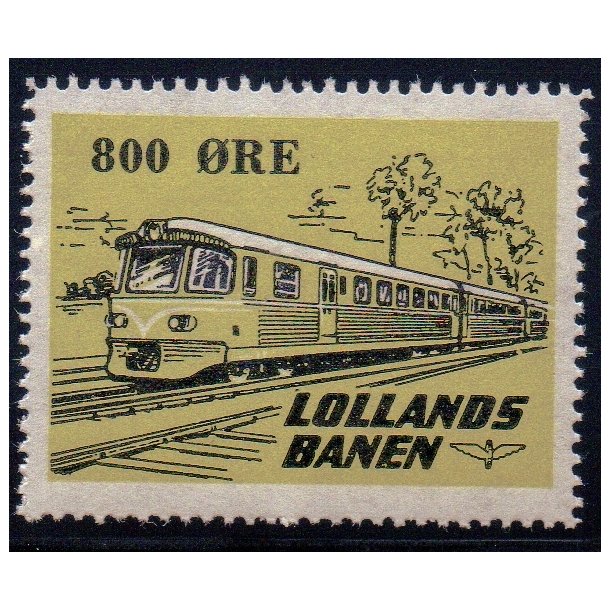 Lollands Banen - Godsfrimrke - 800 re - Ustemplet