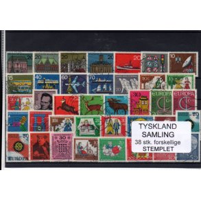 Tyskland Samling - 38 Stk. - Stemplet -