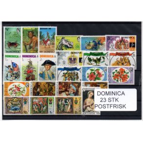Dominica Samling - 23 Stk. Postfrisk