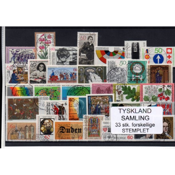 Tyskland Samling - 33 Stk. - Stemplet -