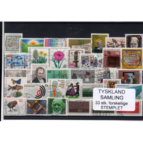 Tyskland Samling - 33 Stk. - Stemplet -