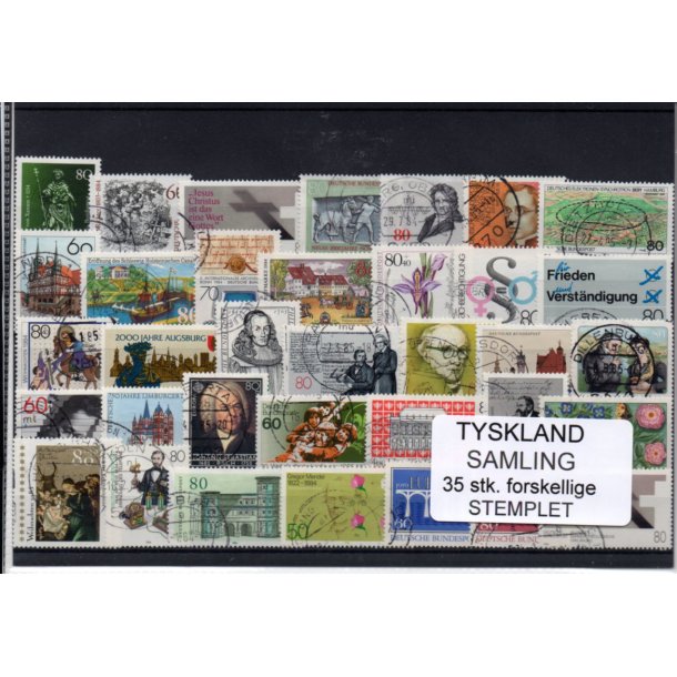 Tyskland Samling - 35 Stk. - Stemplet -