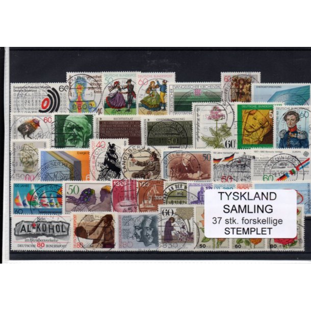 Tyskland Samling - 37 Stk. - Stemplet -