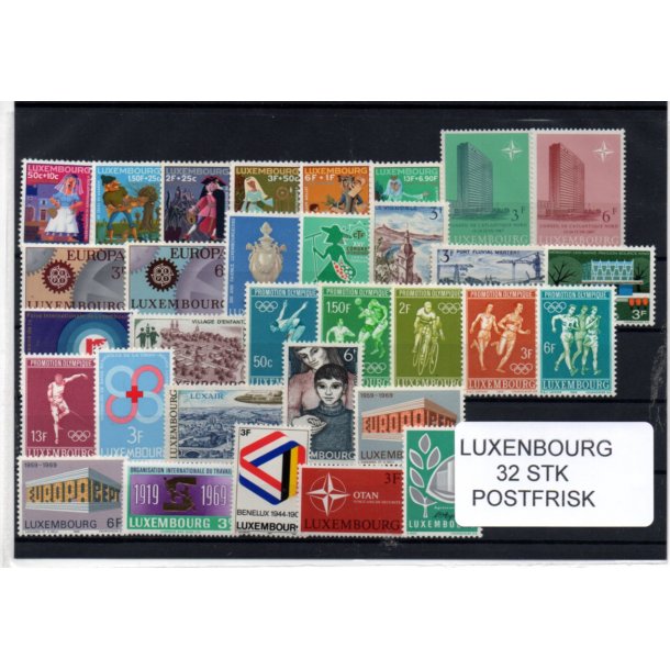 Luxembourg Samling - 32 Stk. Forskellige - Postfrisk