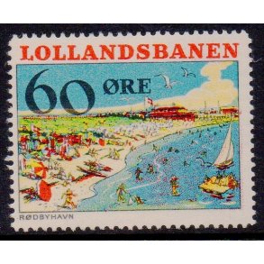 De Lollandske Jernbaner  - Godsfrimrke - 60 re Ustemplet