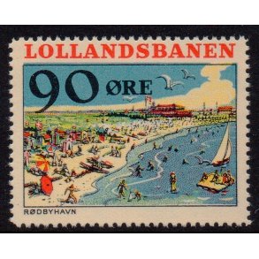 De Lollandske Jernbaner  - Godsfrimrke - 90 re - Ustemplet