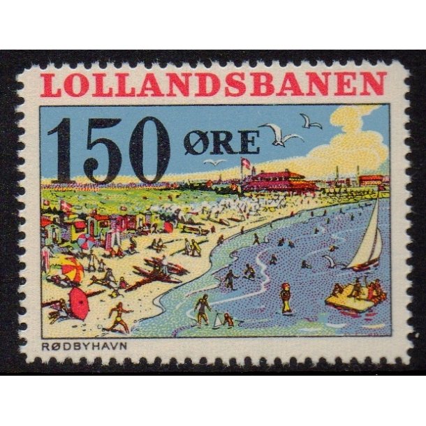 De Lollandske Jernbaner  - Godsfrimrke - 150 re - Ustemplet