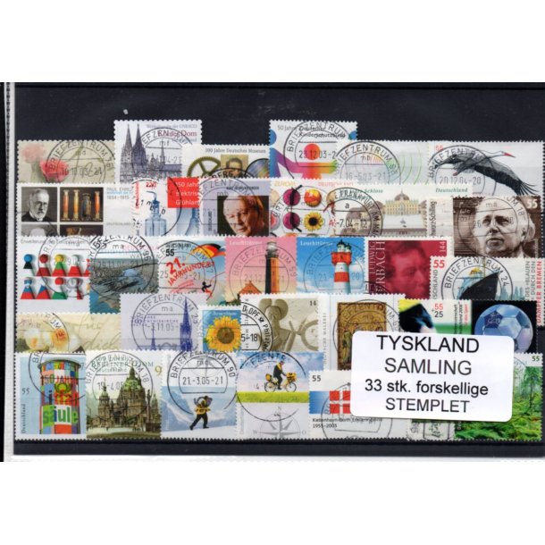 Tyskland Samling - 33 Stk. - Stemplet -