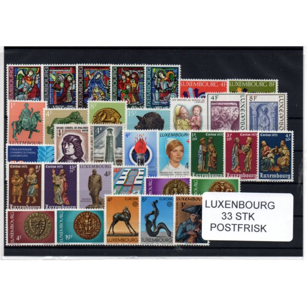 Luxembourg Samling - 33 Stk. Forskellige - Postfrisk