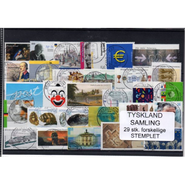 Tyskland Samling - 29 Stk. - Stemplet -