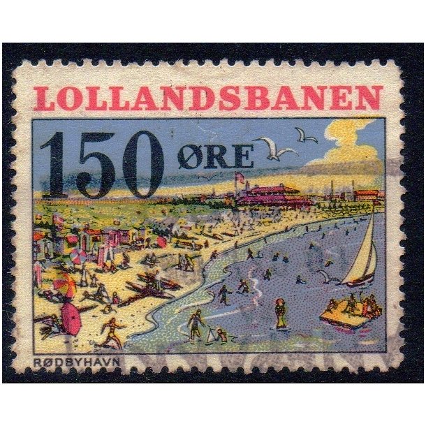 De Lollandske Jernbaner  - Godsfrimrke - 150 re - Stemplet