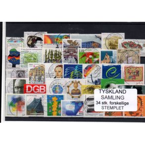 Tyskland Samling - 34 Stk. - Stemplet -