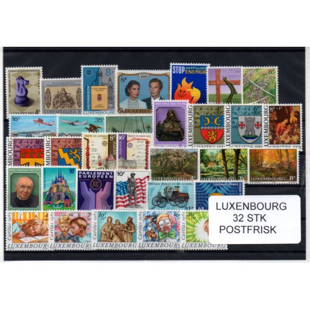 Luxembourg Samling - 32 Stk. Forskellige - Postfrisk
