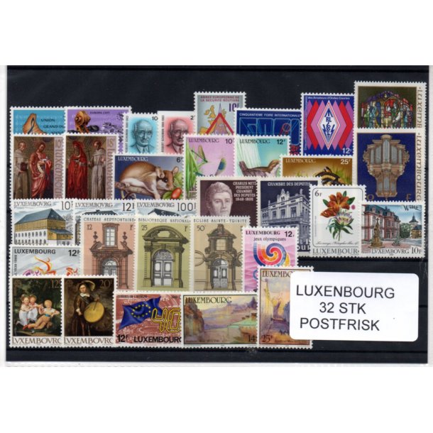 Luxembourg Samling - 32 Stk. Forskellige - Postfrisk