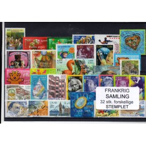 Frankrig Samling - 32 Stk. Stemplet