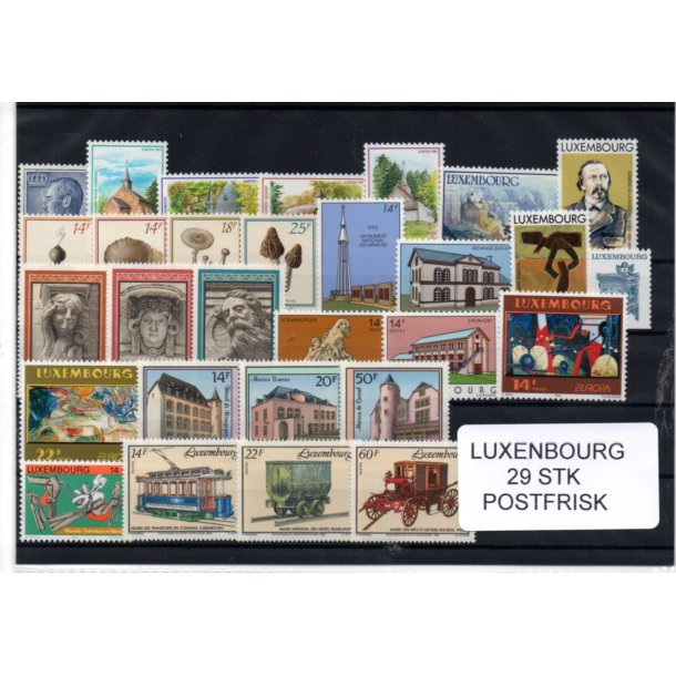 Luxembourg Samling - 29 Stk. Forskellige - Postfrisk