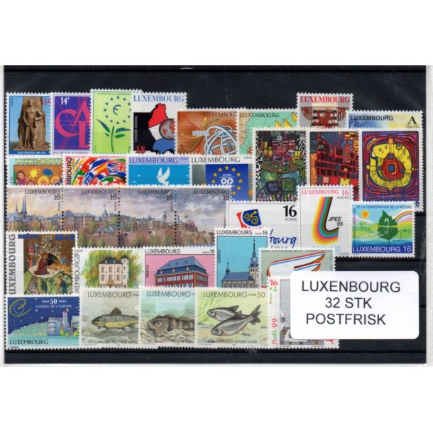 Luxembourg Samling - 32 Stk. Forskellige - Postfrisk