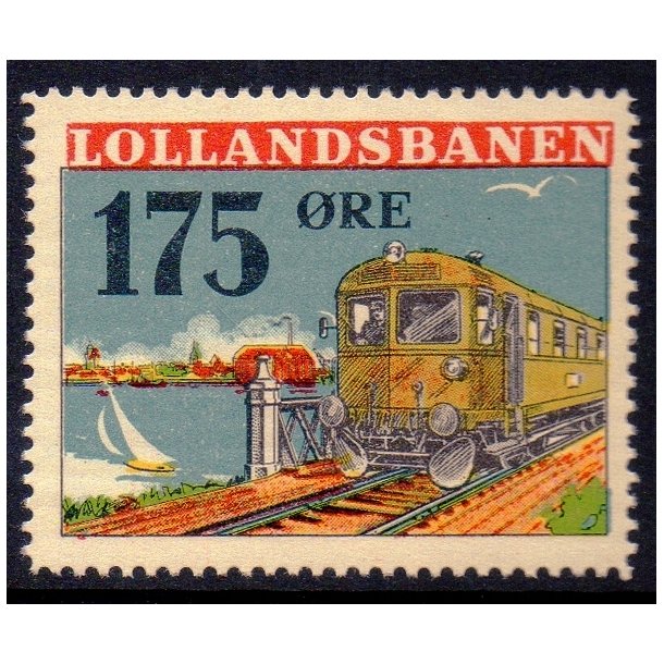 Lollandsbanen  - Godsfrimrke - 175 re - Ustemplet