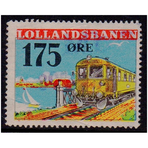 Lollandsbanen  - Godsfrimrke - 175 re - Stemplet