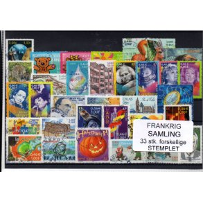 Frankrig Samling - 33 Stk. Stemplet
