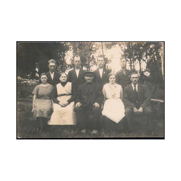 Fotokort Ukendt - Familie 1927 ? Ubrugt