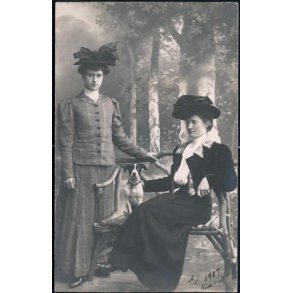 Fotokort Ukendt - Nora og Nie 10-11-1907