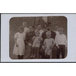 Fotokort Ukendt - Ledvogterfamilie ? Ubrugt