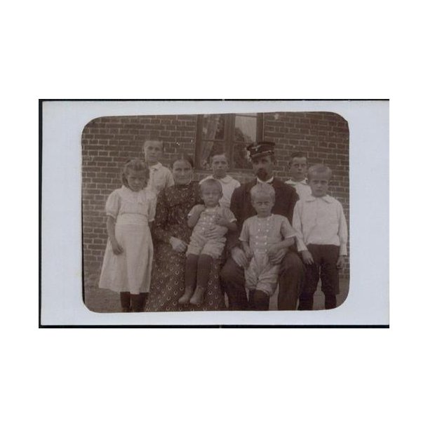 Fotokort Ukendt - Ledvogterfamilie ? Ubrugt