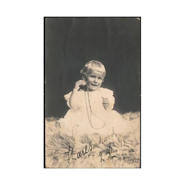 Fotokort Ukendt - Karl Gerhard 2-6-1912