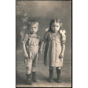 Fotokort Ukendt - Elna og Emanuel - 3 &aring;r - Ubrugt