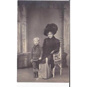 Fotokort Ukendt - Mor og S&oslash;n ? Ubrugt