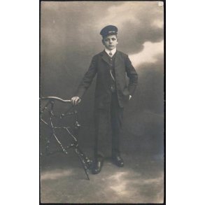 Fotokort Ukendt - Ung Mand ? Ubrugt