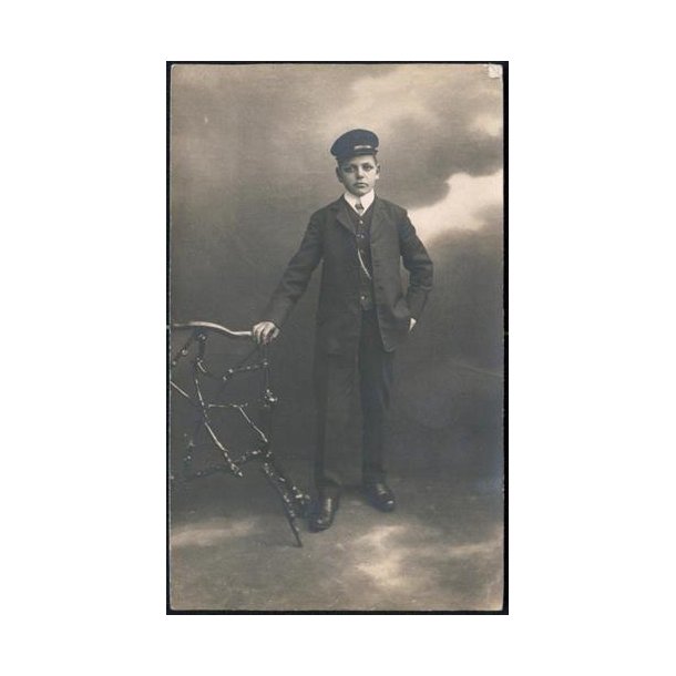 Fotokort Ukendt - Ung Mand ? Ubrugt