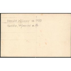 Fotokort Ukendt - Dansk Officerer - Ubrugt