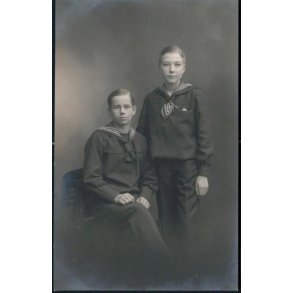 Fotokort Ukendt - Drenge ? - Ubrugt