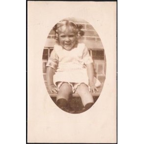 Fotokort Ukendt - Pige ? - Brugt