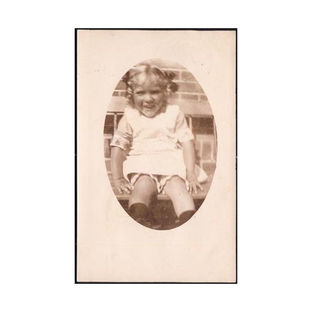 Fotokort Ukendt - Pige ? - Brugt