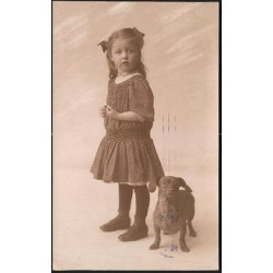 Fotokort Ukendt - Pige Julen 1911 ? - Brugt