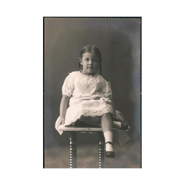 Fotokort Ukendt - Pige ? - Brugt