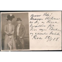 Fotokort Ukendt - Tante og Onkel ? Brugt