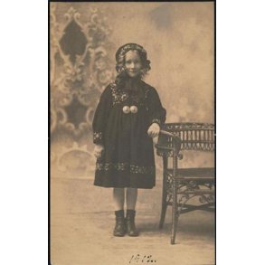 Fotokort Ukendt - Irmgard 5&frac12; &aring;r 1912 - Ubrugt