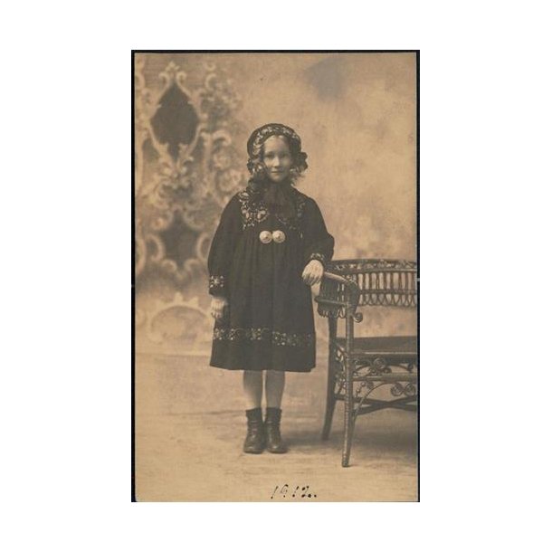 Fotokort Ukendt - Irmgard 5&frac12; &aring;r 1912 - Ubrugt